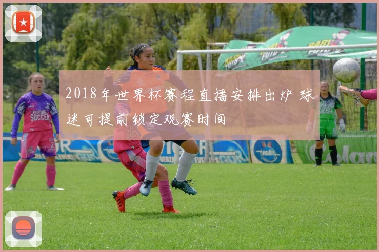 2018年世界杯赛程直播安排出炉 球迷可提前锁定观赛时间